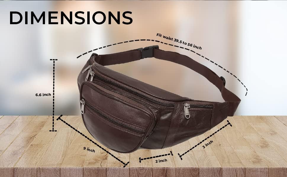 Liberty Leather Large Fanny Pack Crossbody Bags for Women Waist Bum Hip Bag for Women Large Belt Bag Cute Fanny Pack for Teen Girls