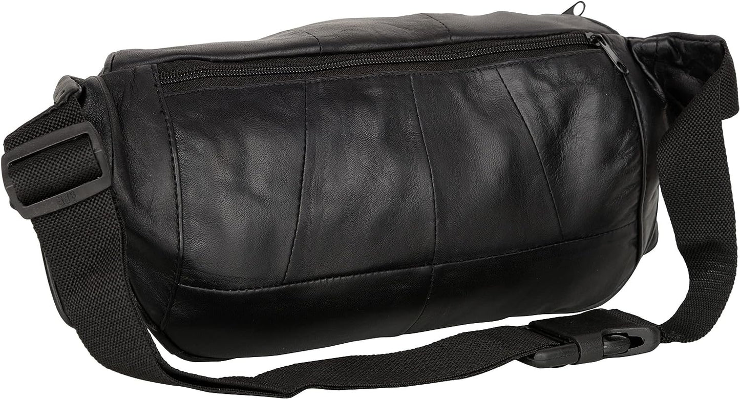 Liberty Leather Large fanny Pack Crossbody Bag for Women and Men Plus Size Fanny Pack Hip Bum Waist Bags for men
